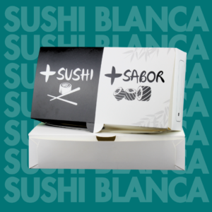"Sushi Blanca Sin Impresión 235*122*50"