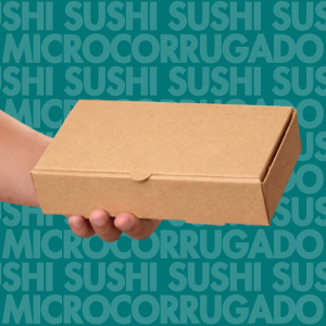 "Sushi 2 Rolls Kraft 220*110*50"