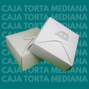 "Caja de torta mediana 345*345*120"